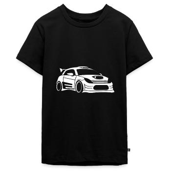 Rallye-Fahrzeug - Teenager Premium Bio T-Shirt - Schwarz - Vorne - AI Model Teenager Male light (155cm)