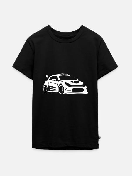 Rallye-Fahrzeug - Teenager Premium Bio T-Shirt - Schwarz