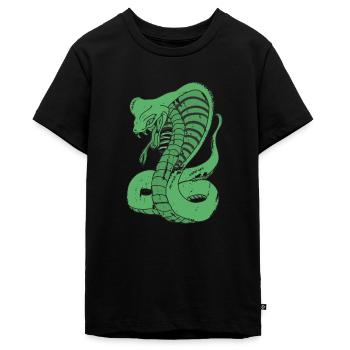 Cobra - T-shirt Premium bio Ado - noir - Devant - AI Model Teenager Male light (155cm)