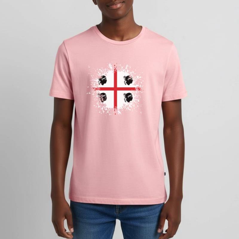 Sardaigne Drapeau Klecks Drapeau sarde Splash T-shirt Premium bio Ado
