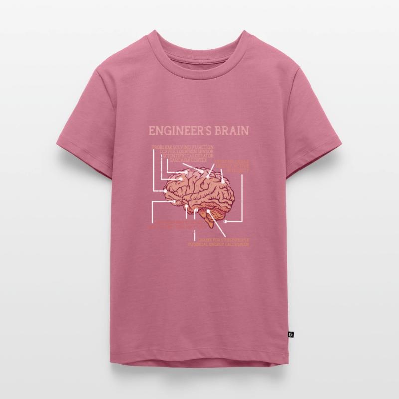Engineer's brain problem solving function - Teenager Premium Organic T-Shirt