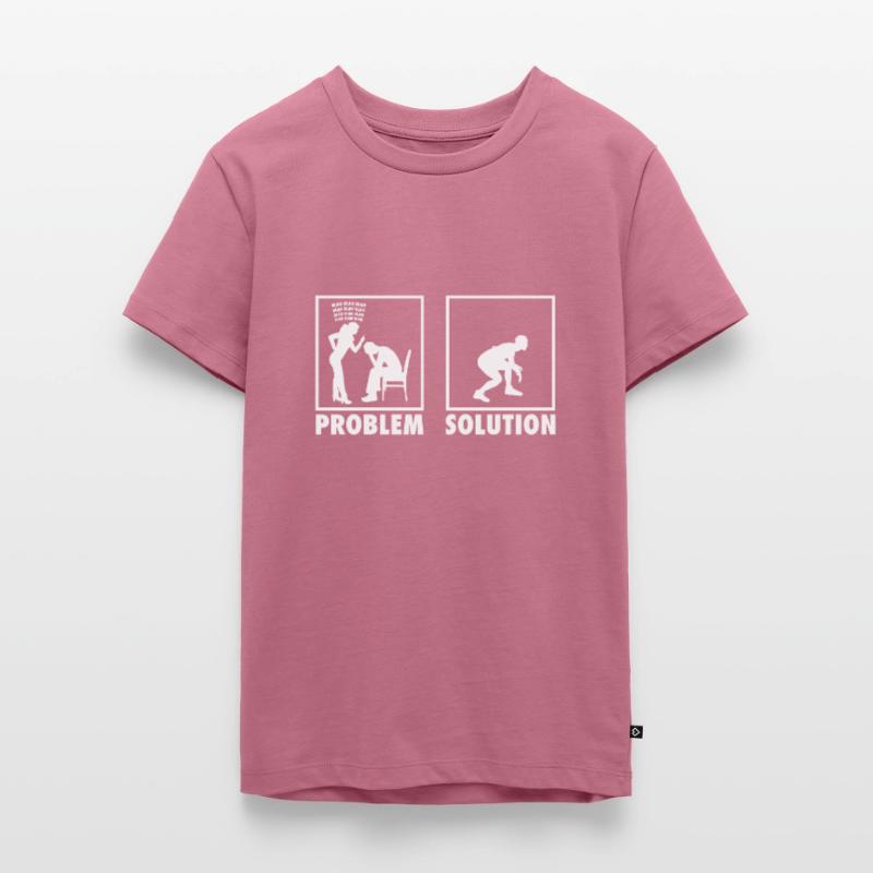 Wrestling Wrestlers Statement Problem Solution. T-shirt Premium bio Ado