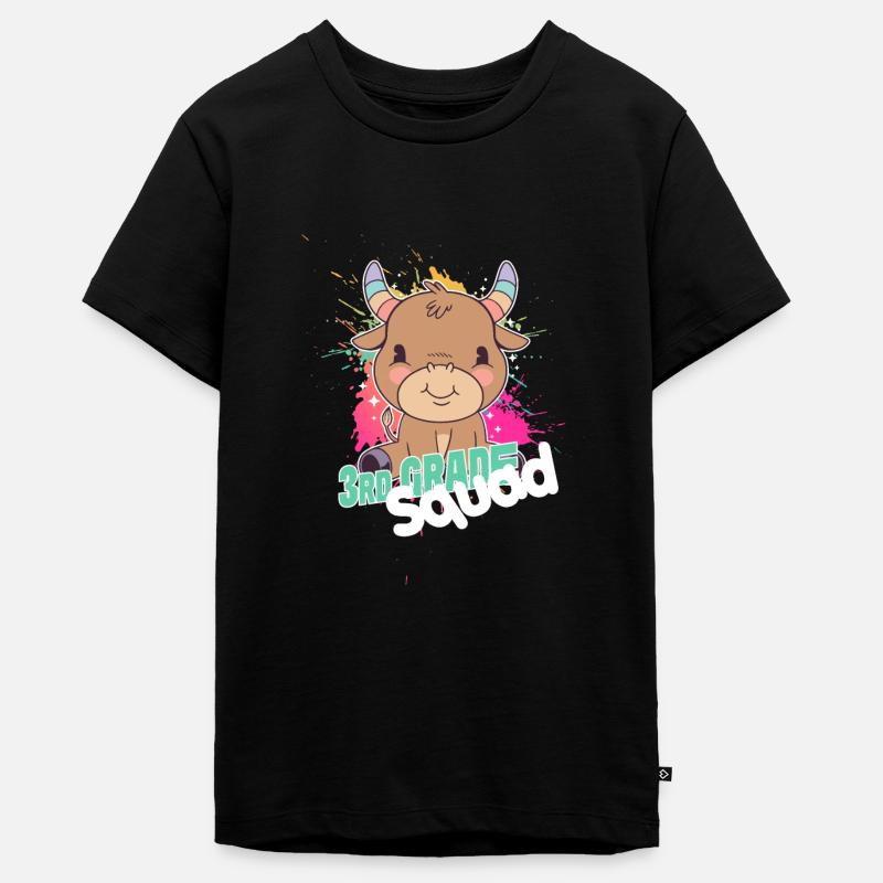 Finally 3rd Grade, Second Grader - Teenager Premium Organic T-Shirt - black