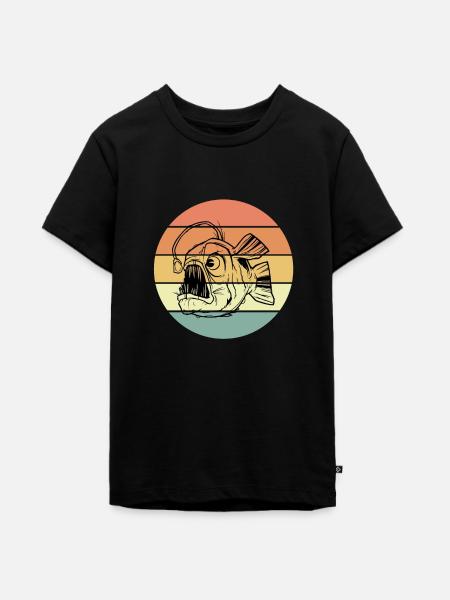 Anglerfisch - Teenager Premium Bio T-Shirt - Schwarz