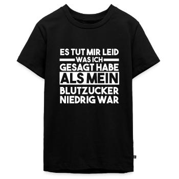 Diabetes Diabetiker - Teenager Premium Bio T-Shirt - Schwarz - Vorne - AI Model Teenager Male light (155cm)