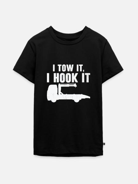 Abschleppwagenfahrer Geschickter Trucker - Teenager Premium Bio T-Shirt - Schwarz
