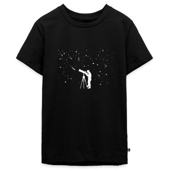 Stargazing For Astronomy Lover - Teenager Premium Bio T-Shirt - Schwarz - Vorne - AI Model Teenager Male light (155cm)
