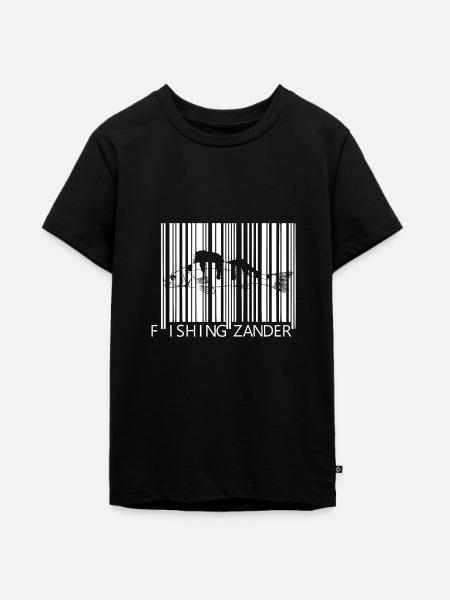 Zander - Zanderangeln - Teenager Premium Bio T-Shirt - Schwarz