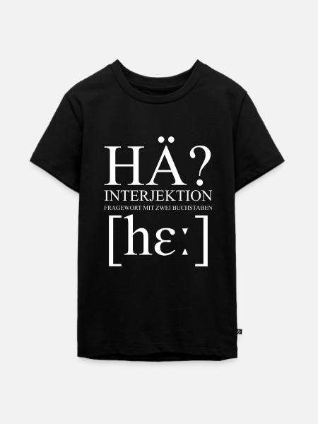 hä - Teenager Premium Bio T-Shirt - Schwarz