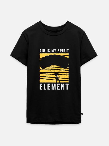 Fallschirmspringen Fallschirmspringer - Teenager Premium Bio T-Shirt - Schwarz