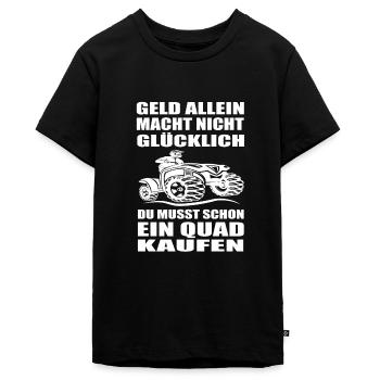 Quad - Teenager Premium Bio T-Shirt - Schwarz - Vorne - AI Model Teenager Male light (155cm)