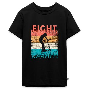 Scooter Stuntscooter 8. Geburtstag 8 - Teenager Premium Bio T-Shirt - Schwarz - Vorne - AI Model Teenager Male light (155cm)