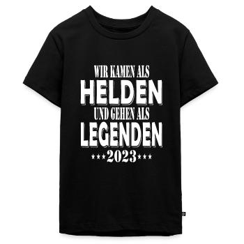 Abschlussklasse 2023 - Teenager Premium Bio T-Shirt - Schwarz - Vorne - AI Model Teenager Male light (155cm)