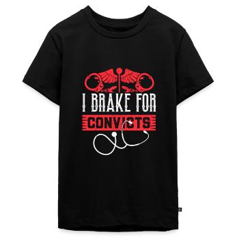 Justizvollzugsschwester Krankenpflege - Teenager Premium Bio T-Shirt - Schwarz - Vorne - AI Model Teenager Male light (155cm)