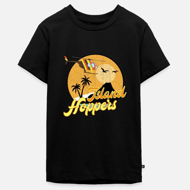 Larves de l’île - T-shirt Premium bio Ado - noir