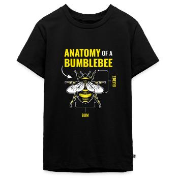 Antatomy Of A Bumblebee Hummel Bienen - Teenager Premium Bio T-Shirt - Schwarz - Vorne - AI Model Teenager Male light (155cm)
