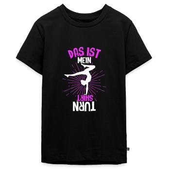 Turnen Gymnsatik Handstand Trainer Sportverein Tur - Teenager Premium Bio T-Shirt - Schwarz - Vorne - AI Model Teenager Male light (155cm)