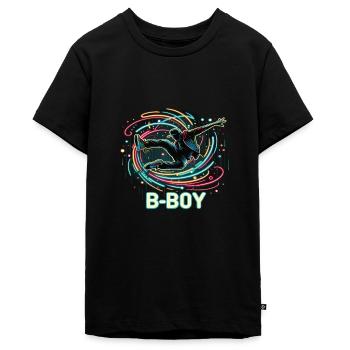 Breakdance Breakdancer Breakdance Enfants - T-shirt Premium bio Ado - noir - Devant - AI Model Teenager Male light (155cm)