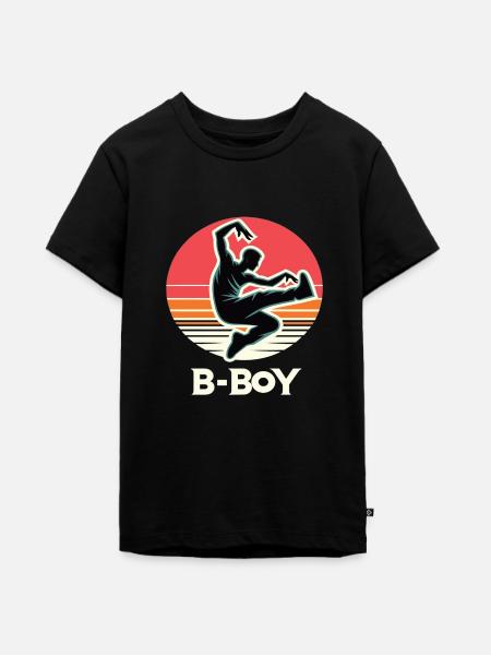 Breakdance Breakdancer Breakdance Kinder - Teenager Premium Bio T-Shirt - Schwarz