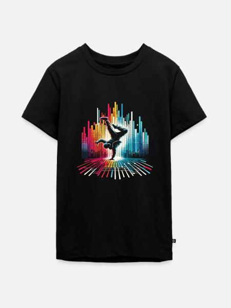 Breakdance Breakdancer Breakdance Kinder - Teenager Premium Bio T-Shirt - Schwarz