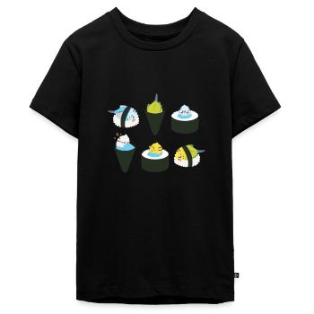Süß Wellensittich Sushi Japan Kawaii - Teenager Premium Bio T-Shirt - Schwarz - Vorne - AI Model Teenager Male light (155cm)