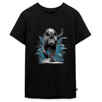 Panthers Panther - Teenager Premium Bio T-Shirt - Schwarz - Vorne - AI Model Teenager Male light (155cm)