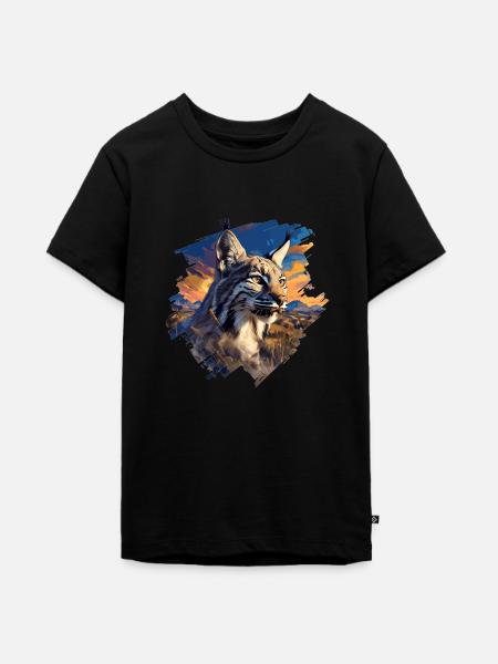 Bobcats Rotluchse Rotluchs Luchs - Teenager Premium Bio T-Shirt - Schwarz