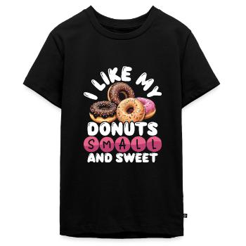 Donuts Donut - Teenager Premium Bio T-Shirt - Schwarz - Vorne - AI Model Teenager Male light (155cm)