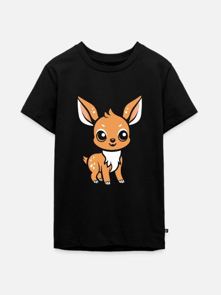 Reh - Teenager Premium Bio T-Shirt - Schwarz