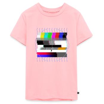 Tube TV test pattern - distorted - 80s - Teenager Premium Organic T-Shirt - rose - Front
