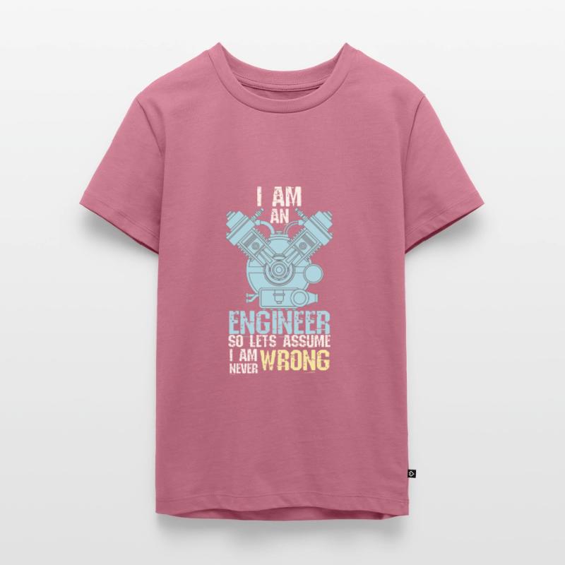 Funny Engineers Are Never Wrong Engineering Studen Teenager Premium Organic T-Shirt