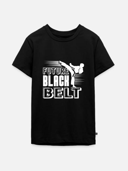 Karate Future Black Belt - Teenager Premium Bio T-Shirt - Schwarz
