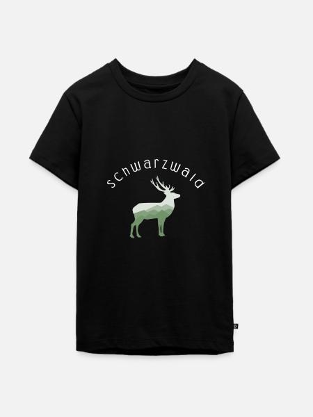 Schwarzwald Schwarzwald - Teenager Premium Bio T-Shirt - Schwarz