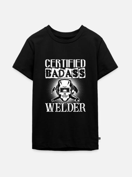 Schweißer Badass Schweißer - Teenager Premium Bio T-Shirt - Schwarz