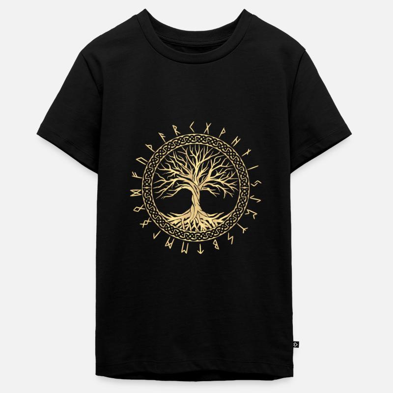 Arbre de vie - T-shirt Premium bio Ado - noir