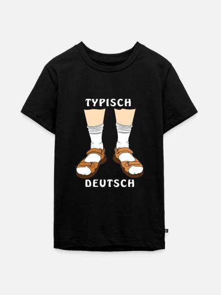 TYPISCH DEUTSCH - Teenager Premium Bio T-Shirt - Schwarz