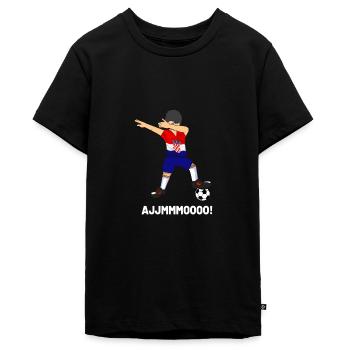 Fußball Kroatien - Teenager Premium Bio T-Shirt - Schwarz - Vorne - AI Model Teenager Male light (155cm)