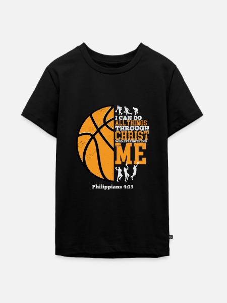 Jesus - Teenager Premium Bio T-Shirt - Schwarz