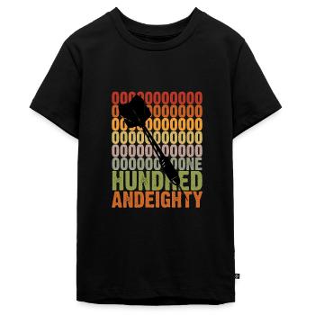 Dart - Teenager Premium Bio T-Shirt - Schwarz - Vorne - AI Model Teenager Male light (155cm)