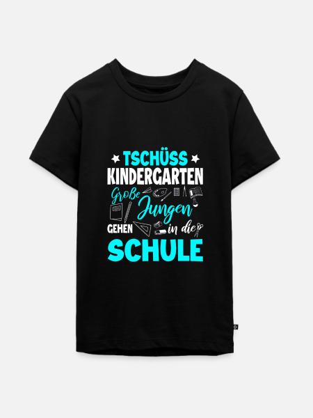 Schulanfang - Teenager Premium Bio T-Shirt - Schwarz