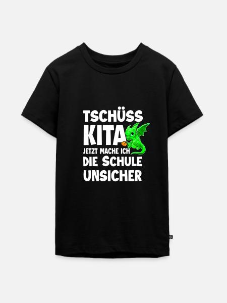 Schulanfang - Teenager Premium Bio T-Shirt - Schwarz