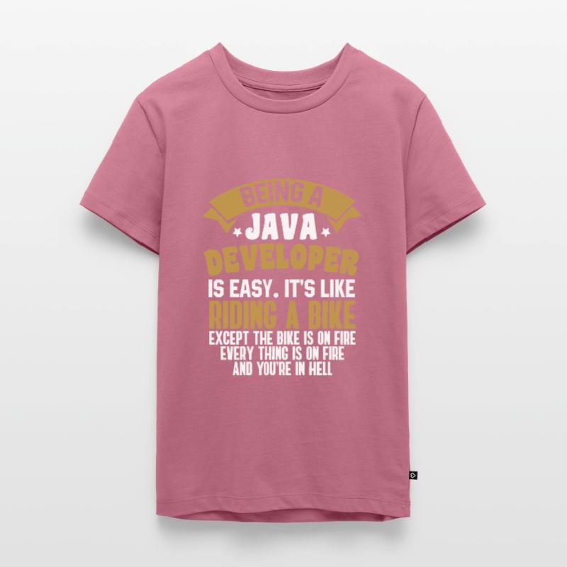 Java Developer Teenager Premium Organic T-Shirt
