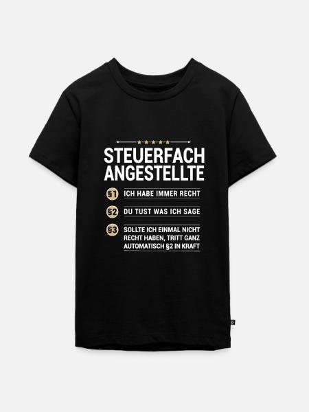 Steuerfachangestellte Beruf eigenen Paragraphen - Teenager Premium Bio T-Shirt - Schwarz