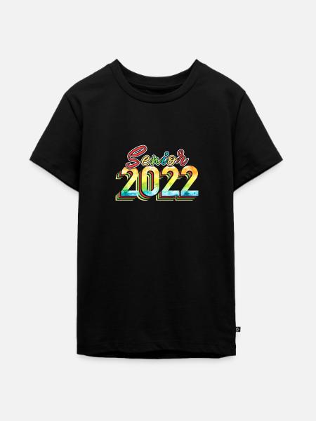 Senior 2022 Graduation Class - Teenager Premium Bio T-Shirt - Schwarz