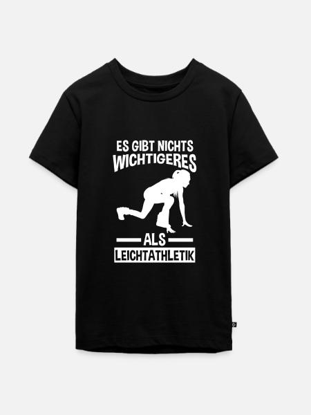 Leichtathletik - Teenager Premium Bio T-Shirt - Schwarz
