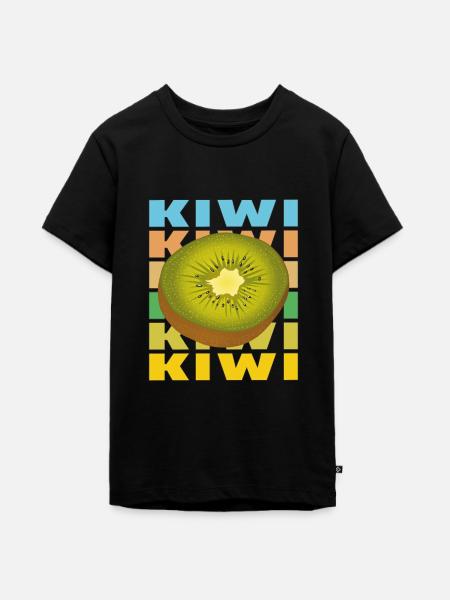 KIWI - Teenager Premium Bio T-Shirt - Schwarz