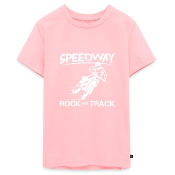 voie express - T-shirt Premium bio Ado - rose - Devant