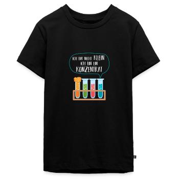 Ich bin nicht klein ich bin ein konzentrat - Teenager Premium Bio T-Shirt - Schwarz - Vorne - AI Model Teenager Male light (155cm)
