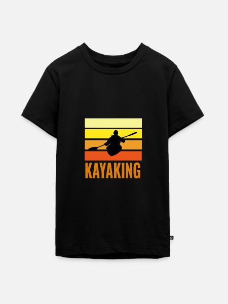 Kayak - Teenager Premium Bio T-Shirt - Schwarz