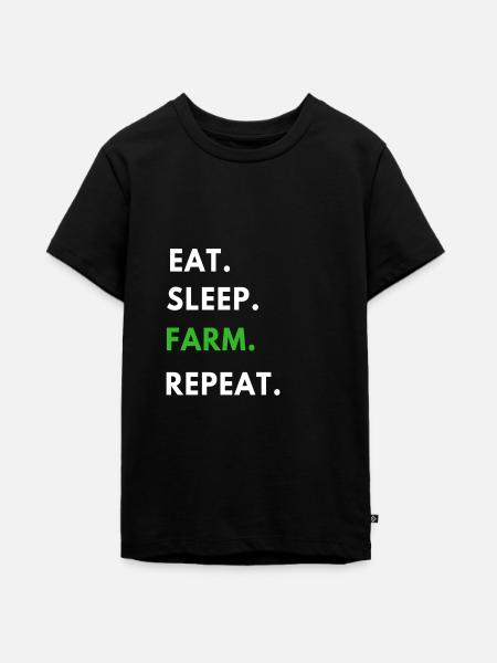Landwirt - Teenager Premium Bio T-Shirt - Schwarz